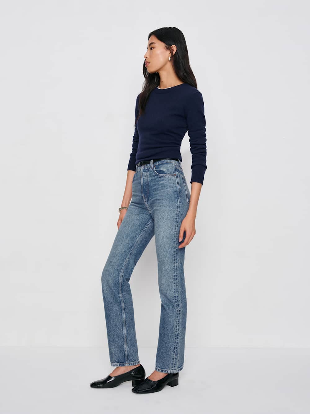 Cynthia High Rise Straight Jeans - Colorado