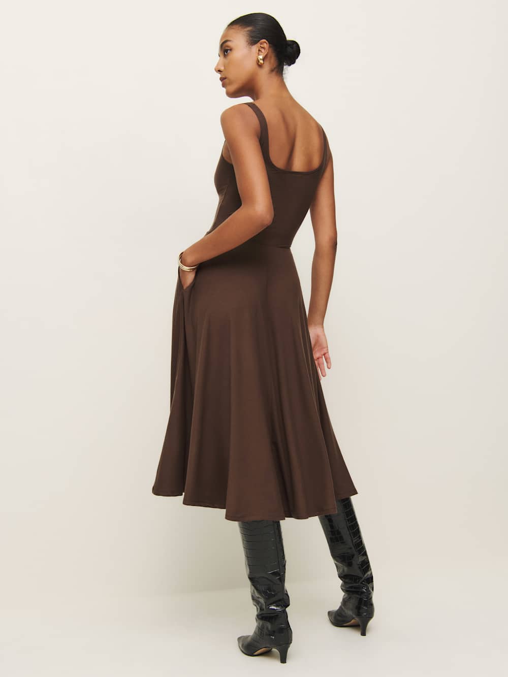 Rou Knit Dress - Cafe