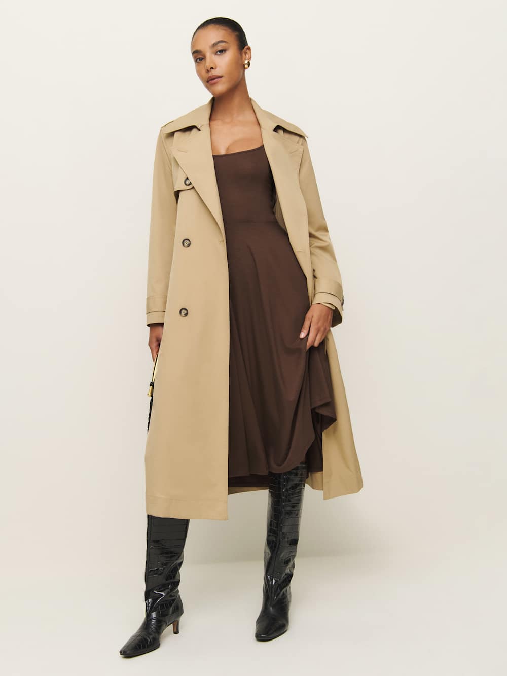 Rou Knit Dress - Cafe