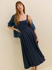 Rou Knit Dress - Midnight