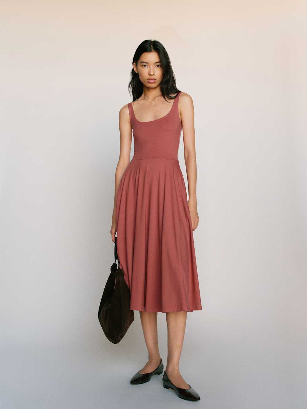 Rou Knit Dress - Rosewood