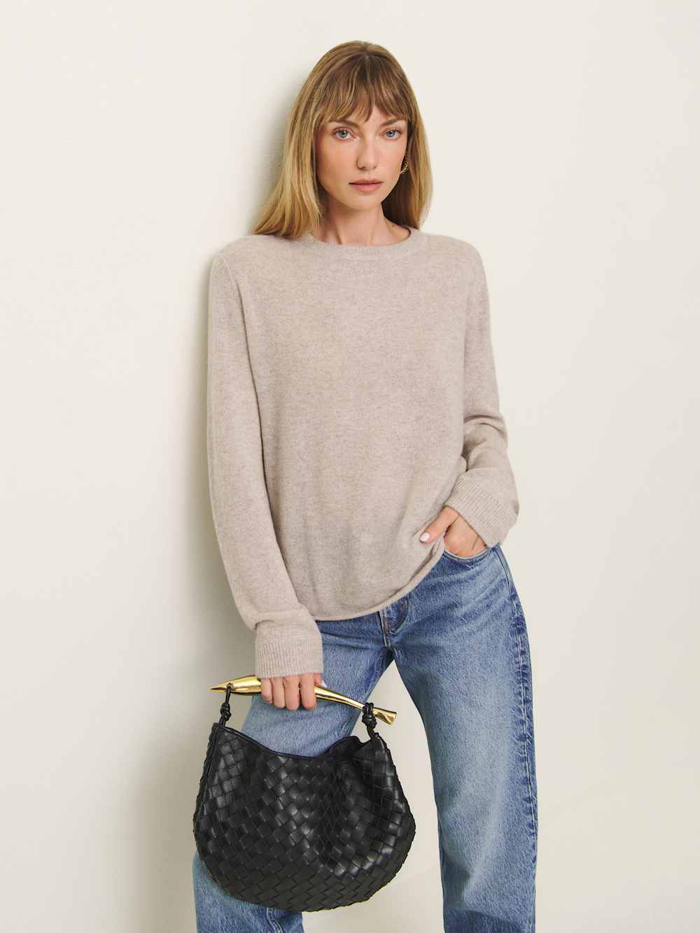 Cashmere Boyfriend Sweater - Barley