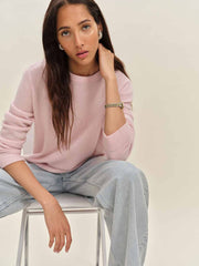 Cashmere Boyfriend Sweater - Cherry Blossom