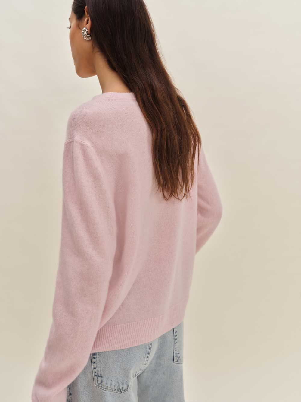 Cashmere Boyfriend Sweater - Cherry Blossom