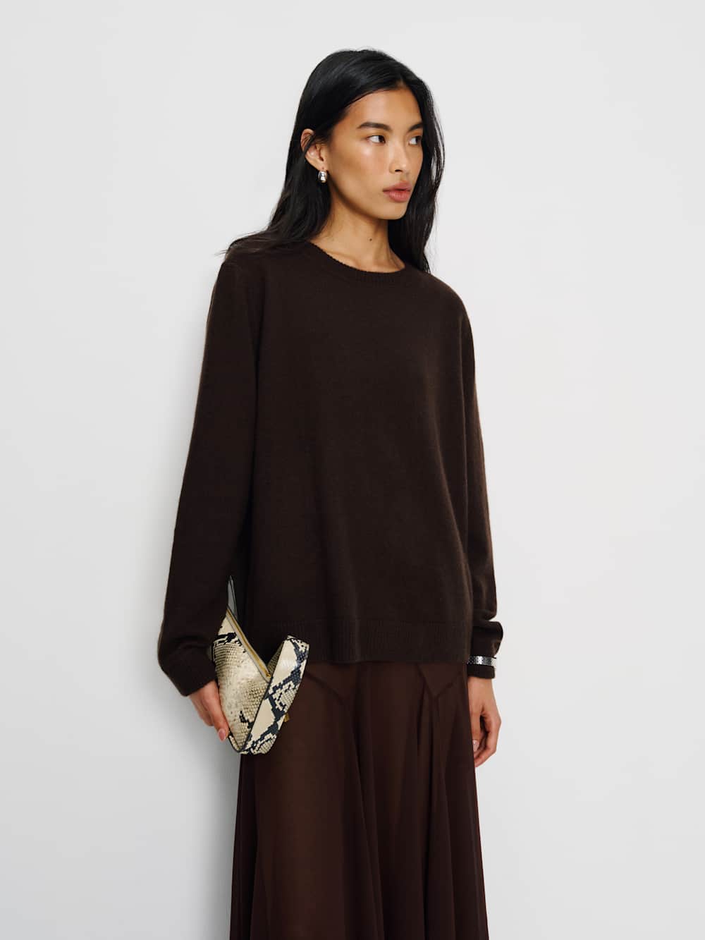 Cashmere Boyfriend Sweater - Mole