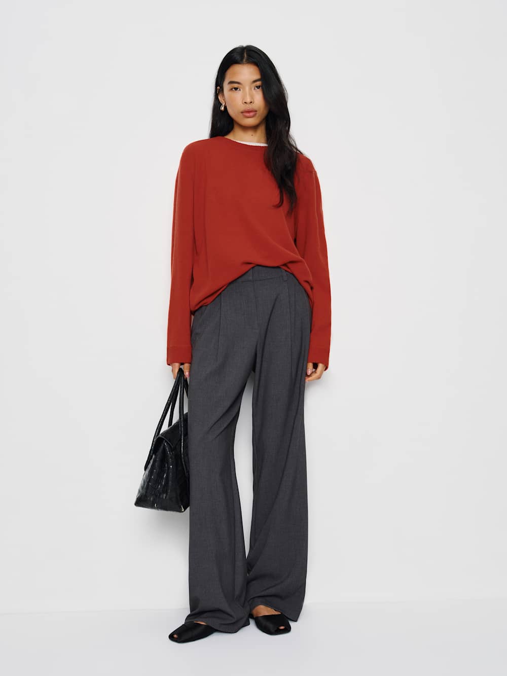 Cashmere Boyfriend Sweater - Sundried Tomato