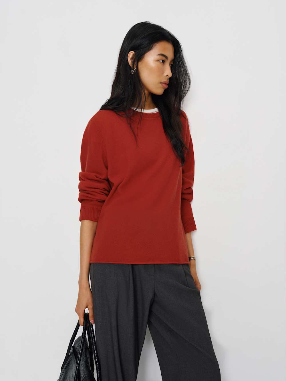 Cashmere Boyfriend Sweater - Sundried Tomato