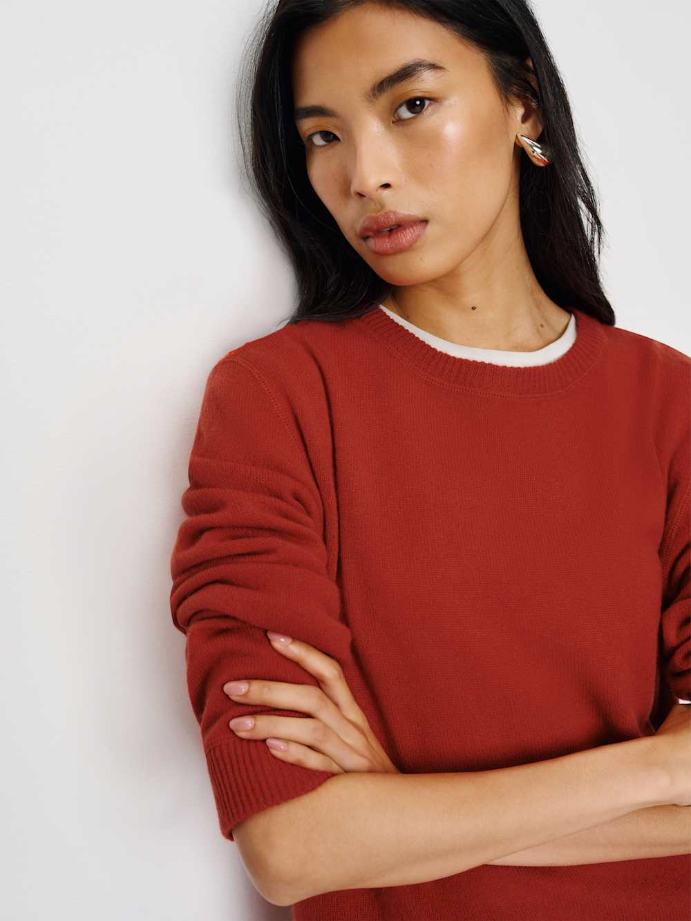 Cashmere Boyfriend Sweater - Sundried Tomato