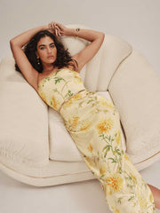 Frankie Silk Dress - Honeyglow