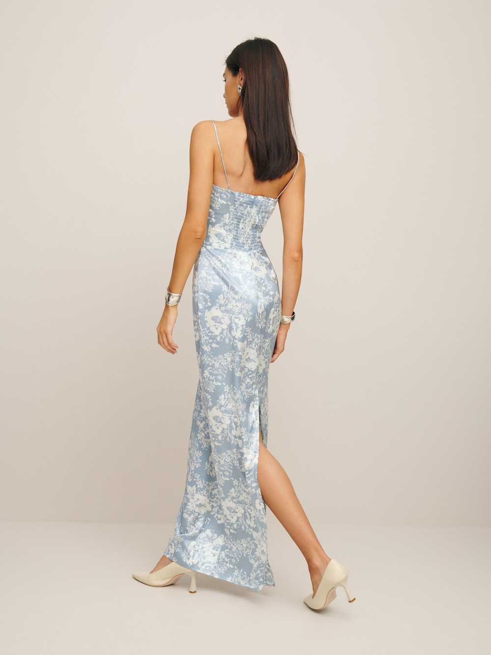 Frankie Silk Dress - Porcelain