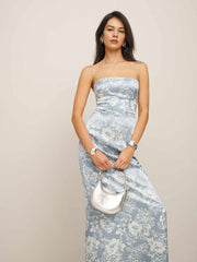 Frankie Silk Dress - Porcelain