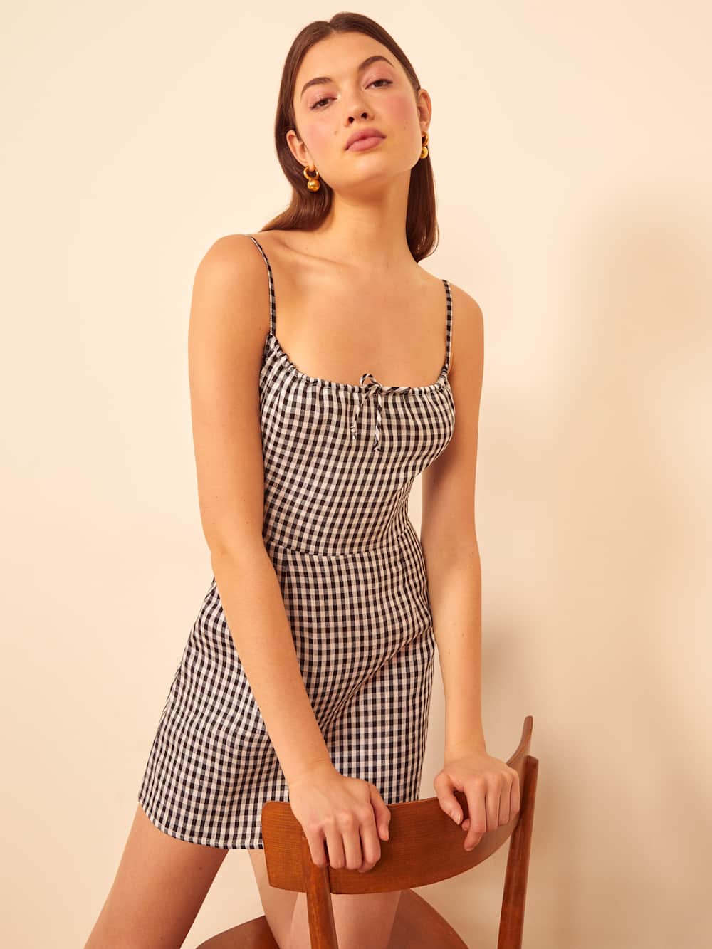 Violaine Linen Dress - April Check