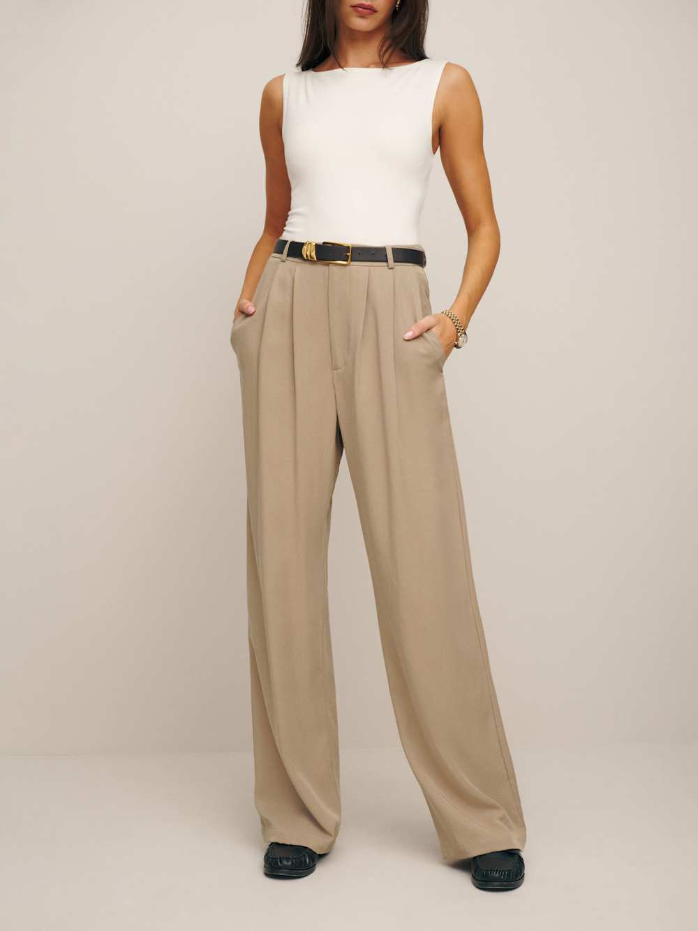 Petites Mason Pant - Khaki