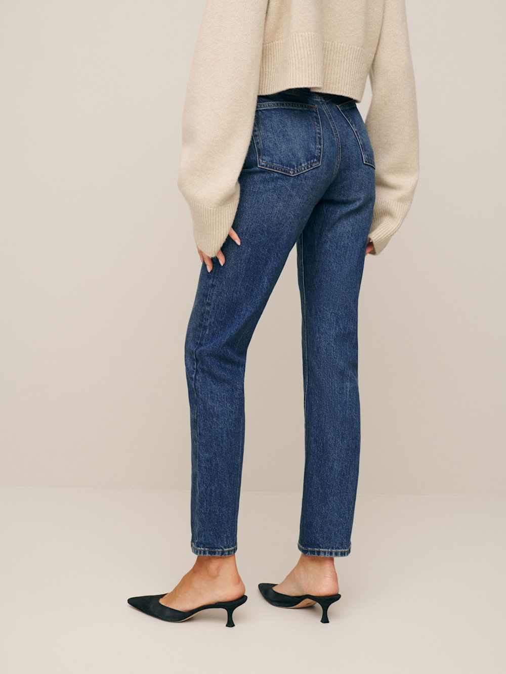 Liza Ultra High Rise Straight Jeans - Icarian