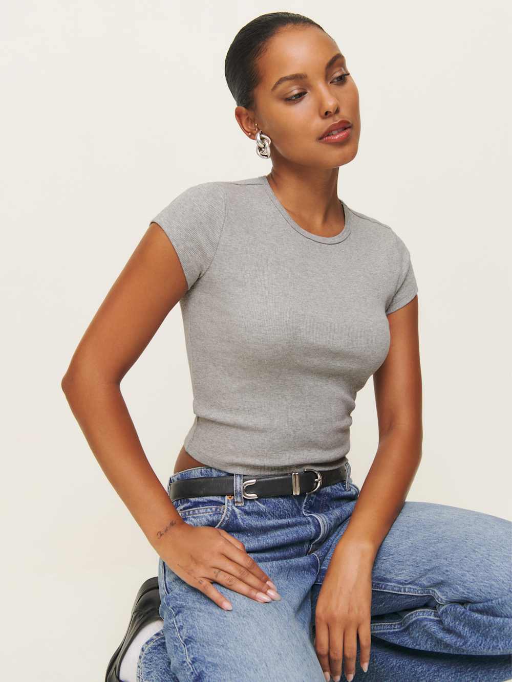 Muse Tee - Heather Grey