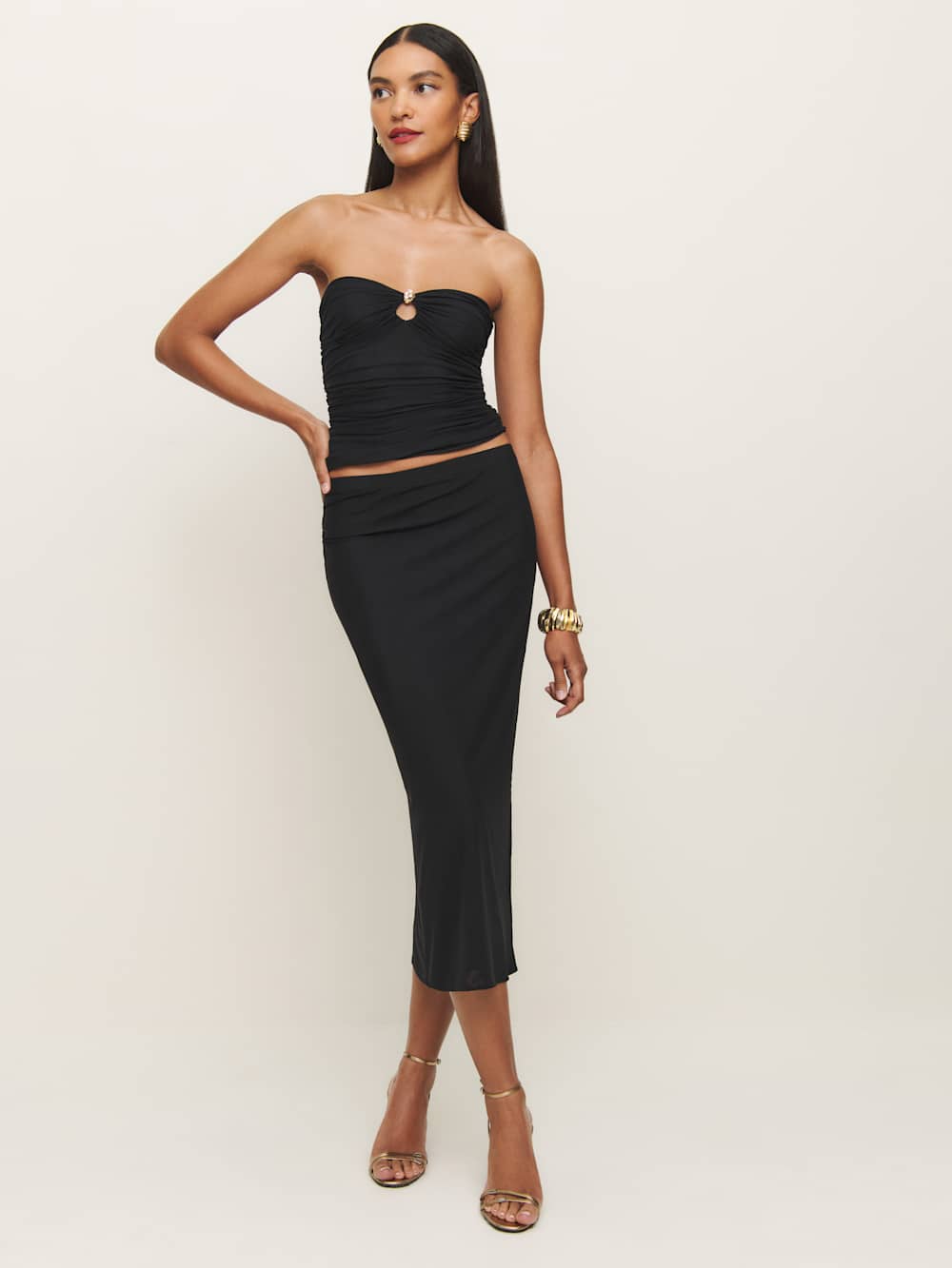 Iris Knit Skirt - Black