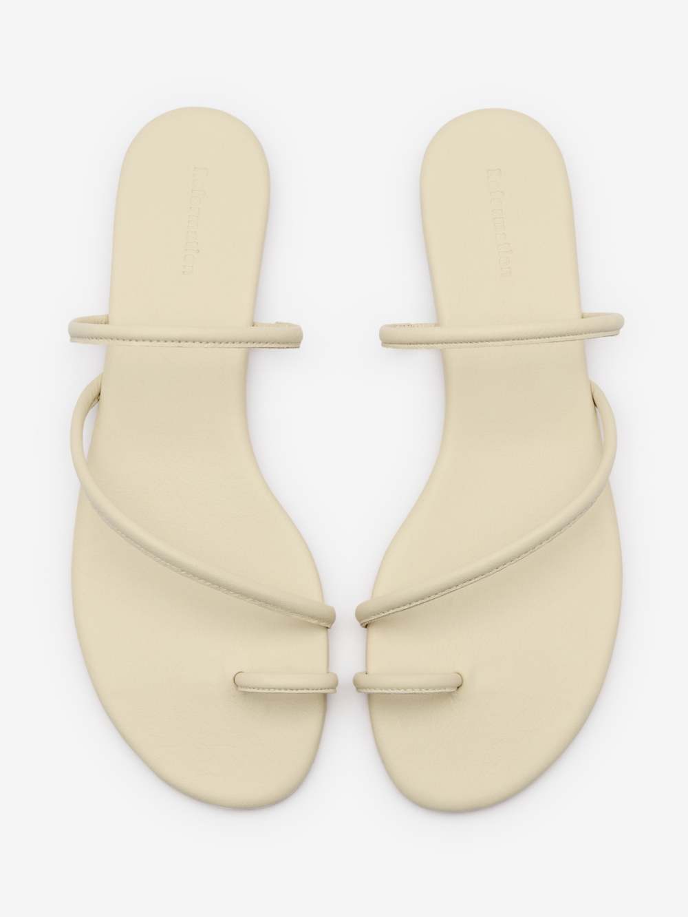 Ludo Toe Ring Strappy Flat Sandal - Almond Leather