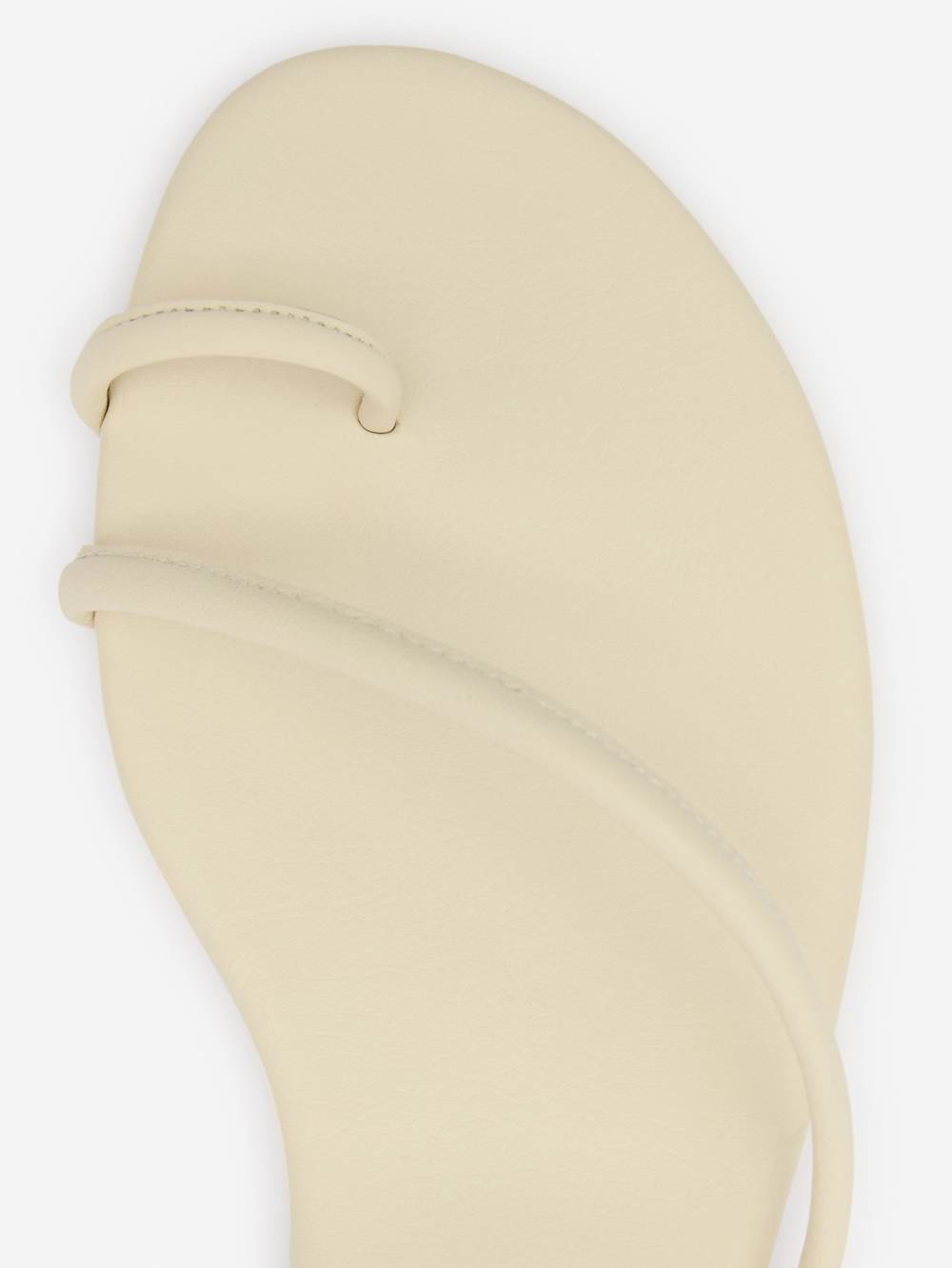 Ludo Toe Ring Strappy Flat Sandal - Almond Leather