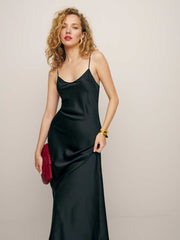 Parma Silk Dress - Black