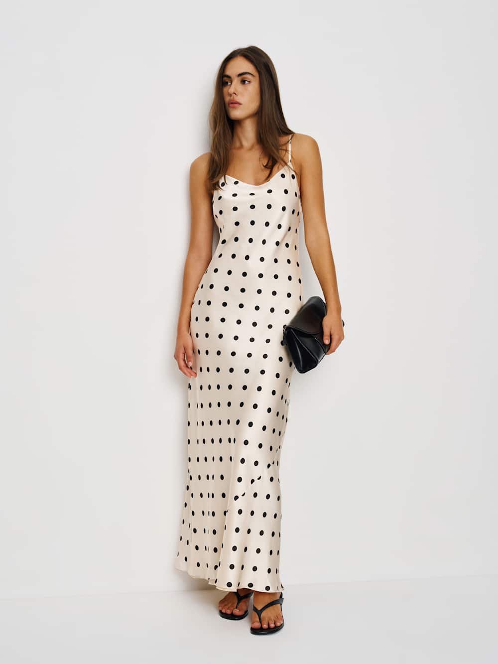 Parma Silk Dress - Sundae Dot