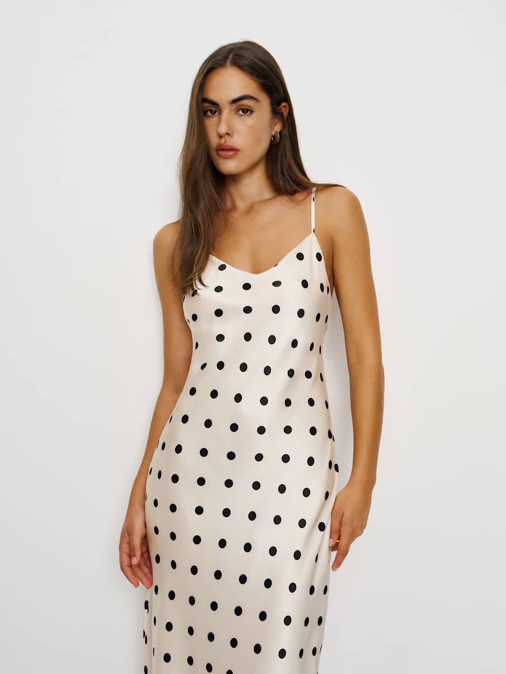 Parma Silk Dress - Sundae Dot