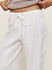 Olina Linen Pant - White