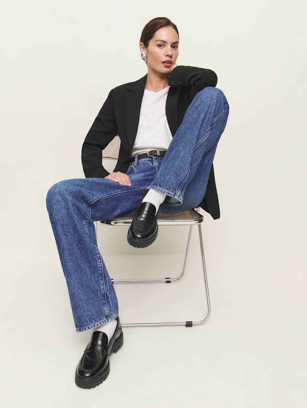 Agathea Chunky Loafer - Black