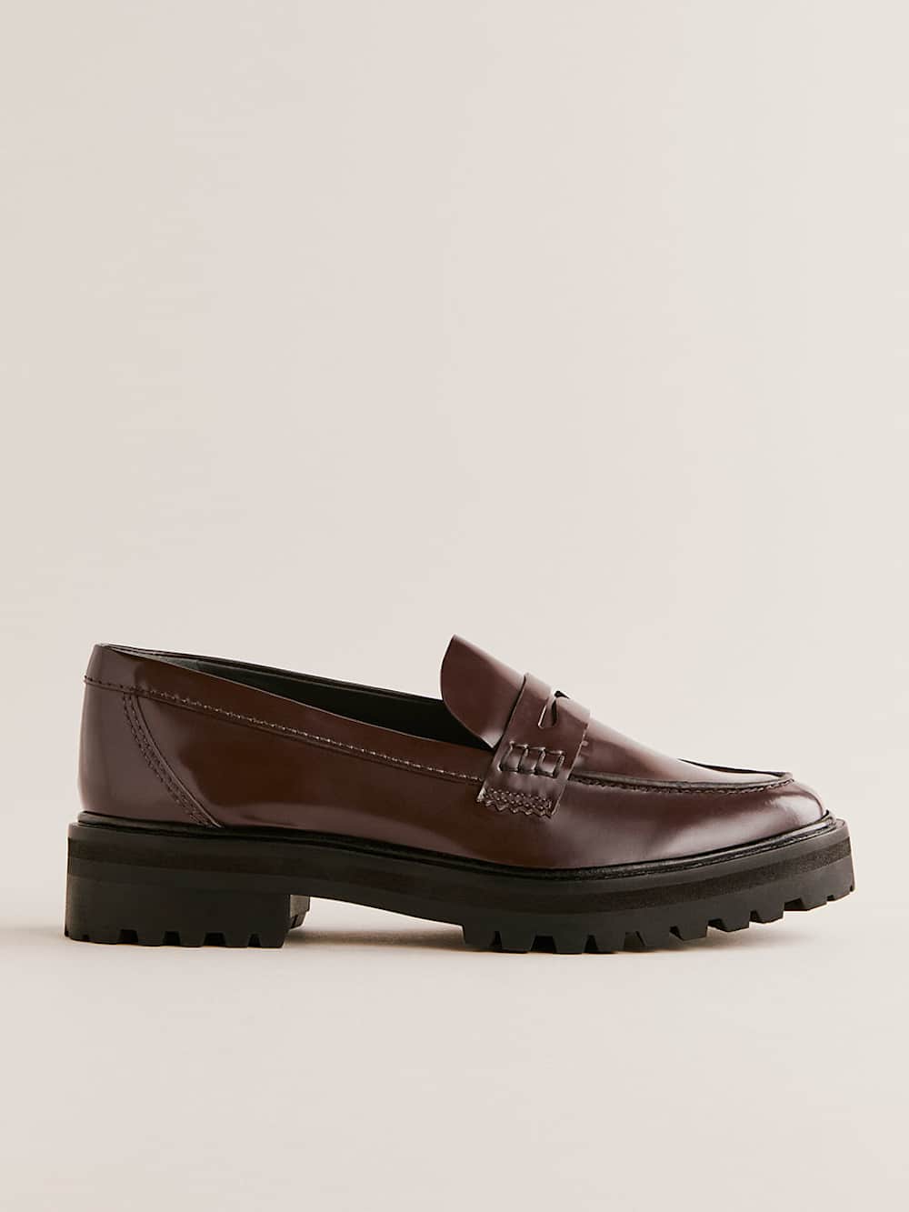 Agathea Chunky Loafer - Espresso Leather