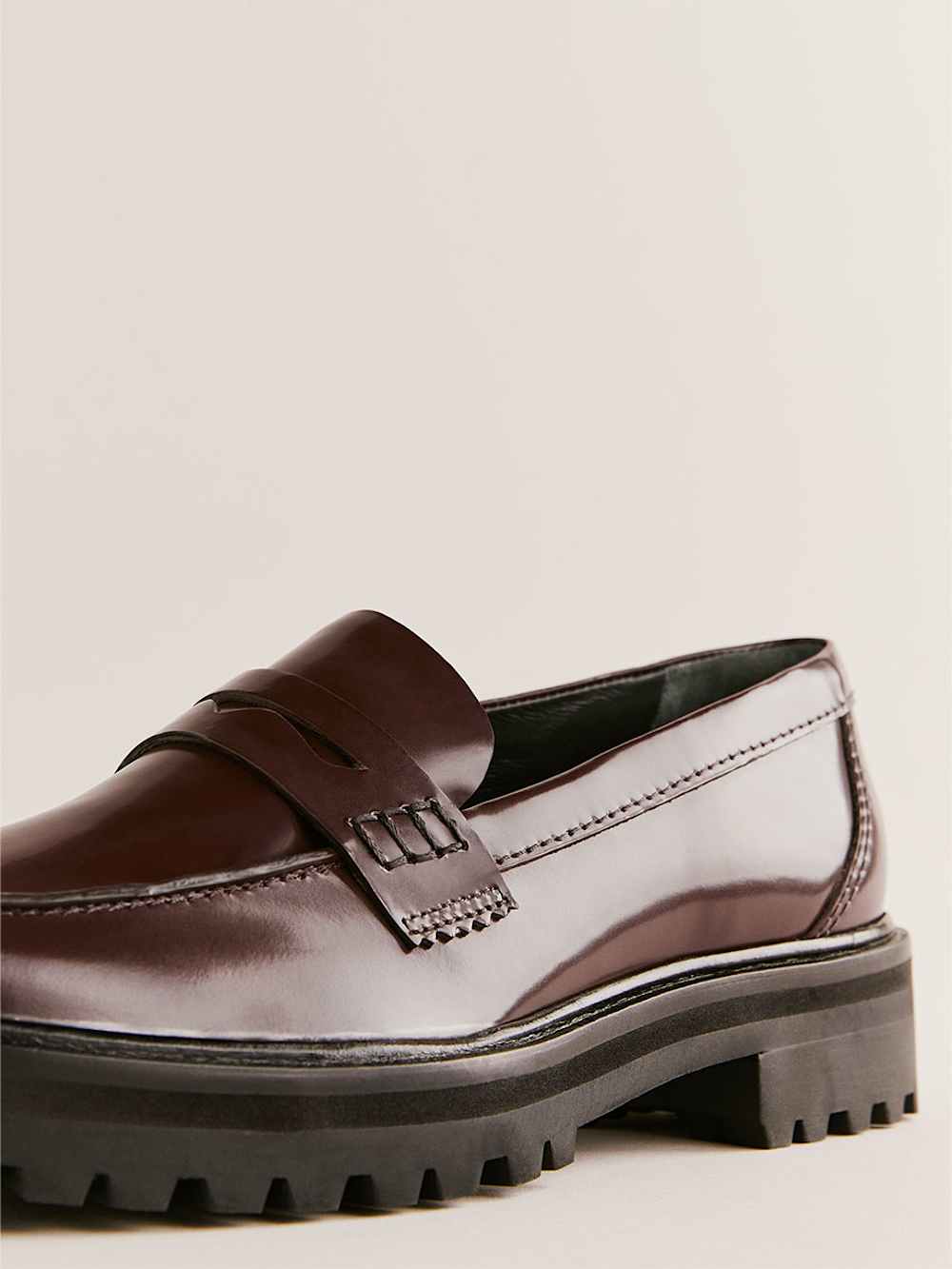 Agathea Chunky Loafer - Espresso Leather