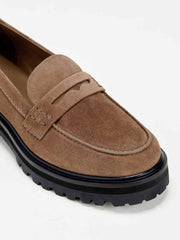 Agathea Chunky Loafer - Farro Suede