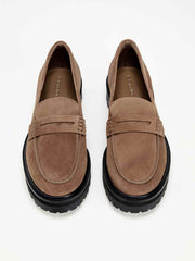 Agathea Chunky Loafer - Farro Suede