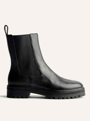 Katerina Lug Sole Chelsea Boot - Black Tumbled