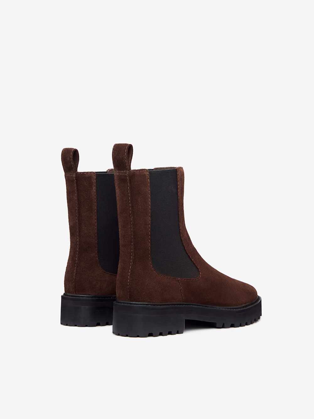 Katerina Lug Sole Chelsea Boot - Espresso Suede