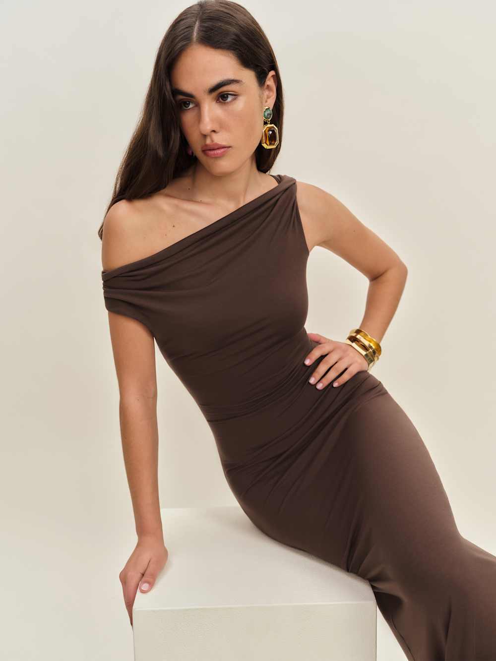 Jamen Knit Dress - Cafe
