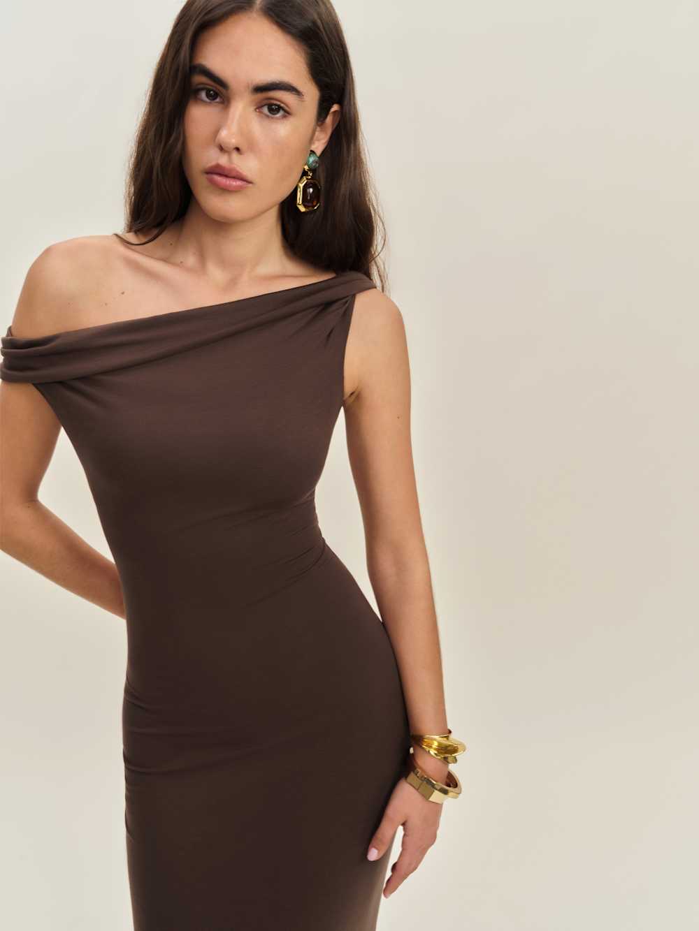 Jamen Knit Dress - Cafe