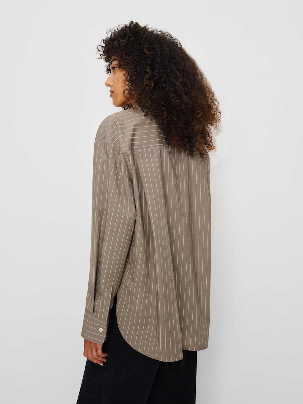 Will Oversized Shirt - Mushroom Stripe