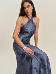 Veria Silk Dress - Trieste Border