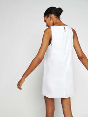 Jessi Linen Dress - White