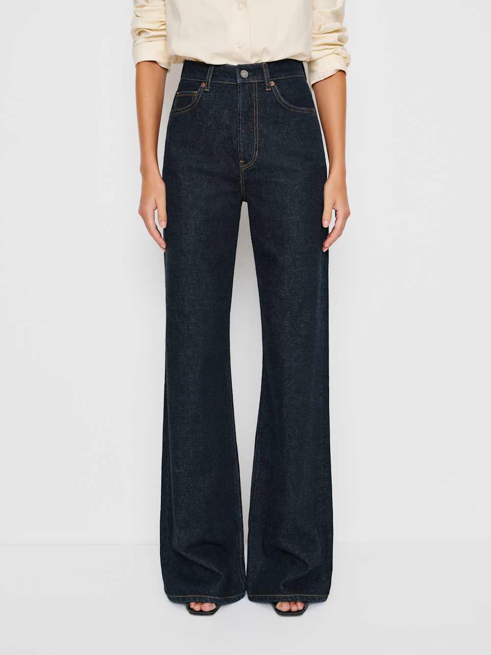 Cary High Rise Slouchy Wide Leg Jeans - Ondine