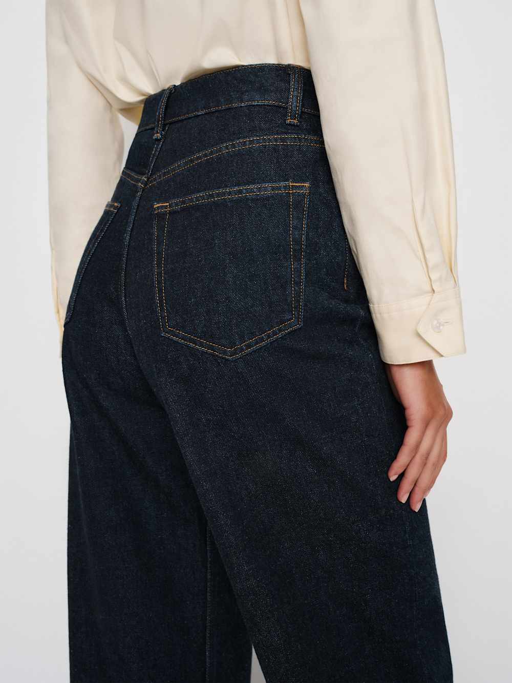 Cary High Rise Slouchy Wide Leg Jeans - Ondine