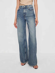 Cary High Rise Slouchy Wide Leg Jeans - Colorado