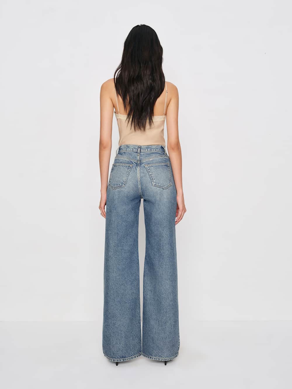 Cary High Rise Slouchy Wide Leg Jeans - Colorado