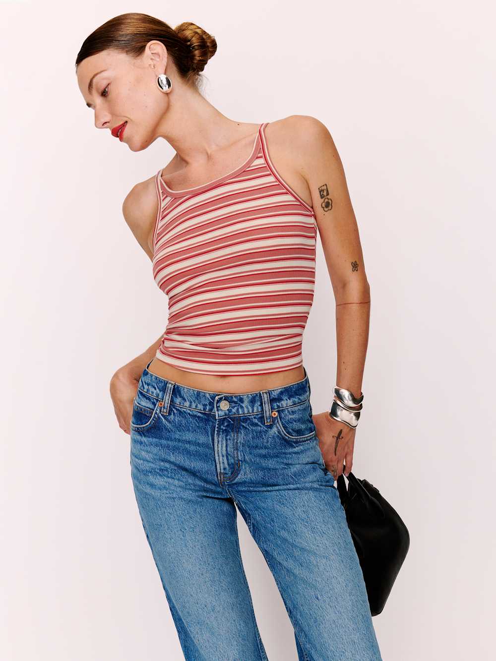 Calie Tank - Red Stripe