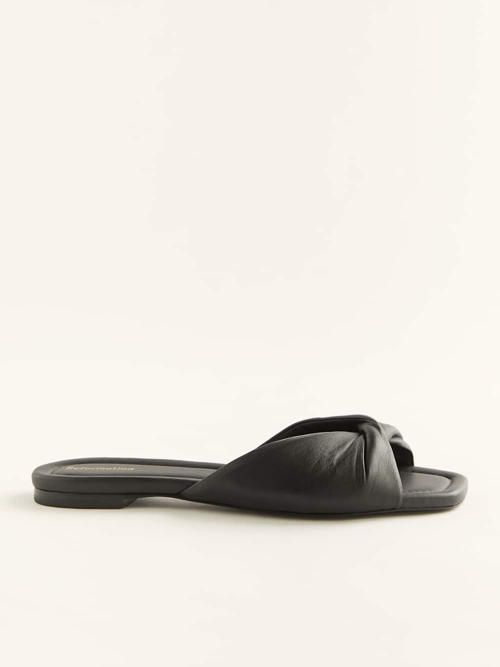 Mikki Twist Flat Sandal - Black
