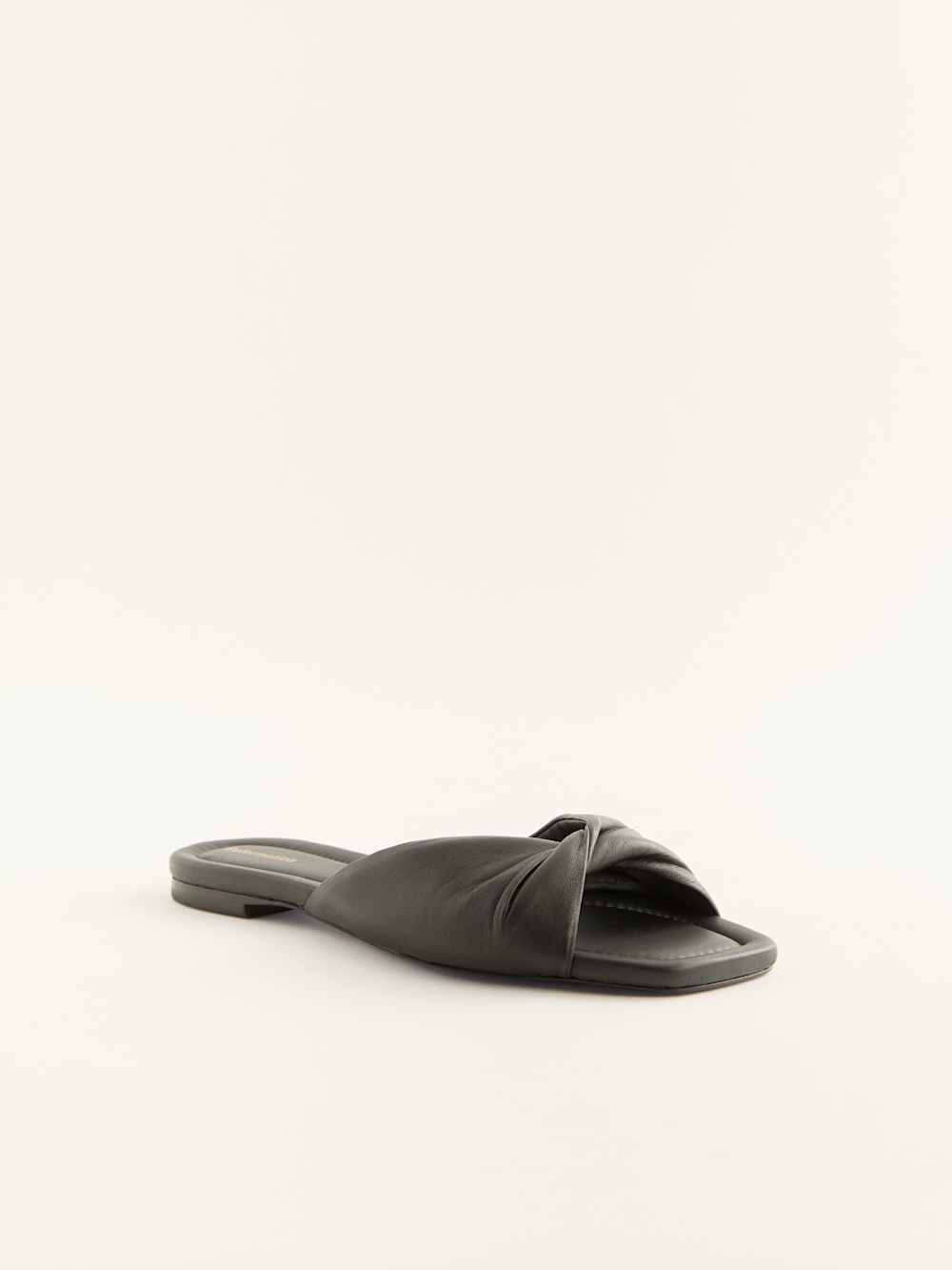 Mikki Twist Flat Sandal - Black