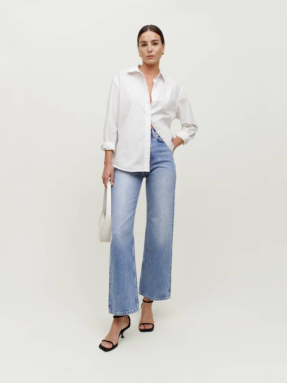 Wilder High Rise Wide Leg Cropped Jeans - Dillon