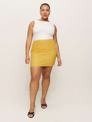Veranda Linen Skirt Es - Sunflower