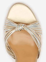 Petra Cylinder Heel - Gold Silver