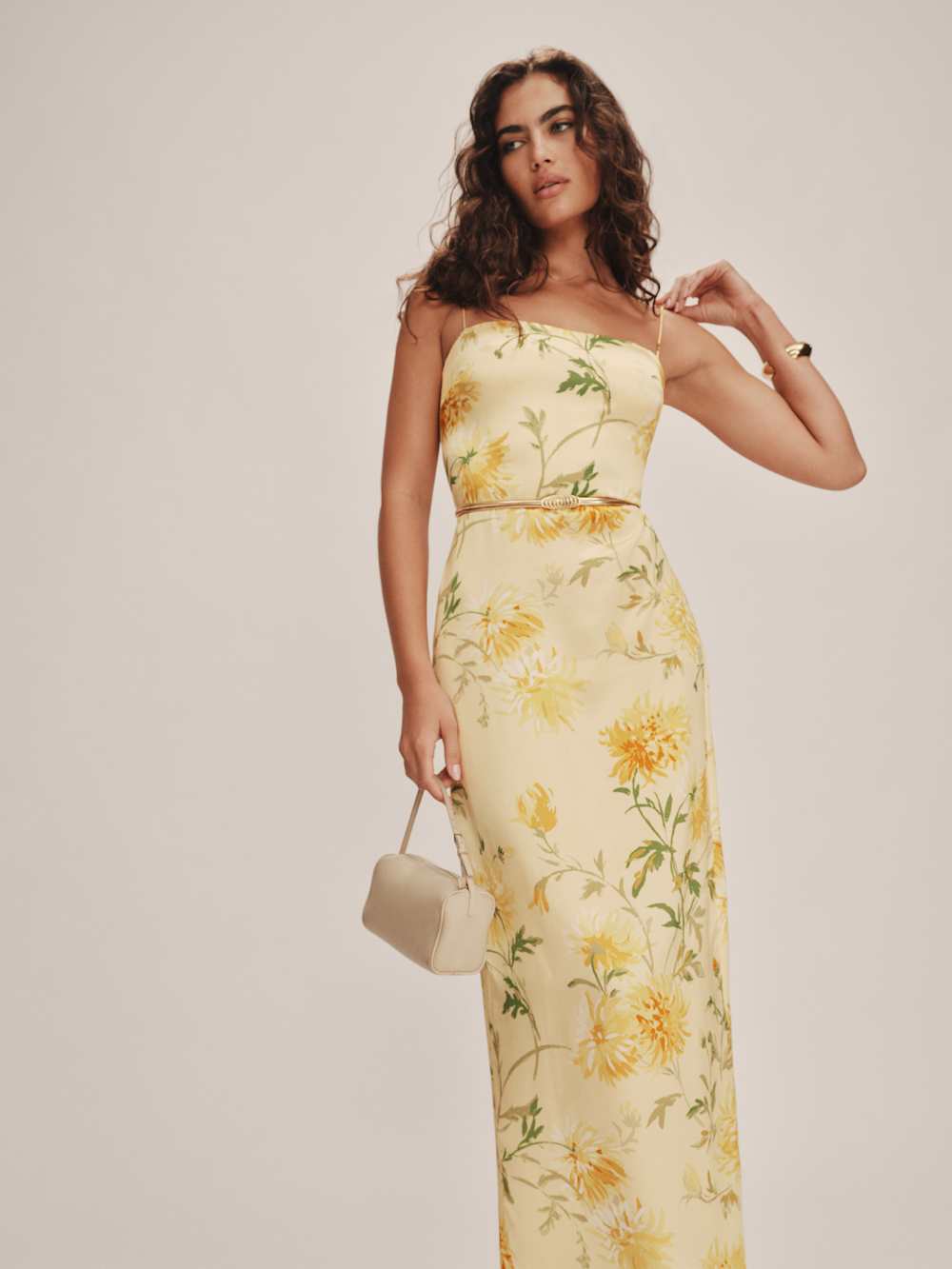 Petites Frankie Silk Dress - Honeyglow