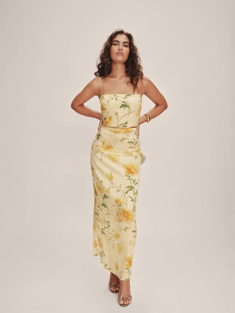 Petites Frankie Silk Dress - Honeyglow